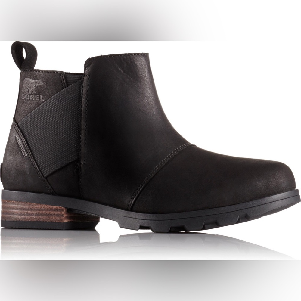 Sorel women’s emelie bootie size 10 black ankle bootie